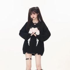 Love Wings V-neck Sweater