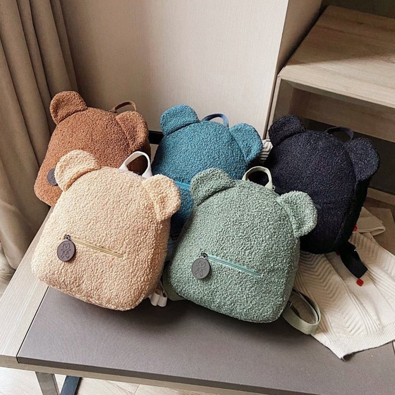 Fluffy Bear Backpack