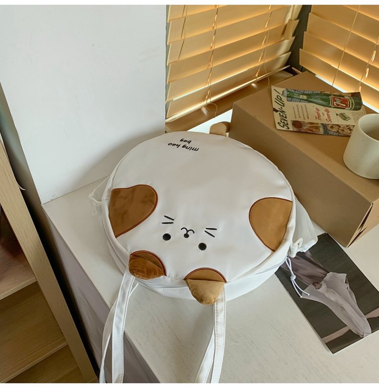 Kawaii Cat Circle Handbag