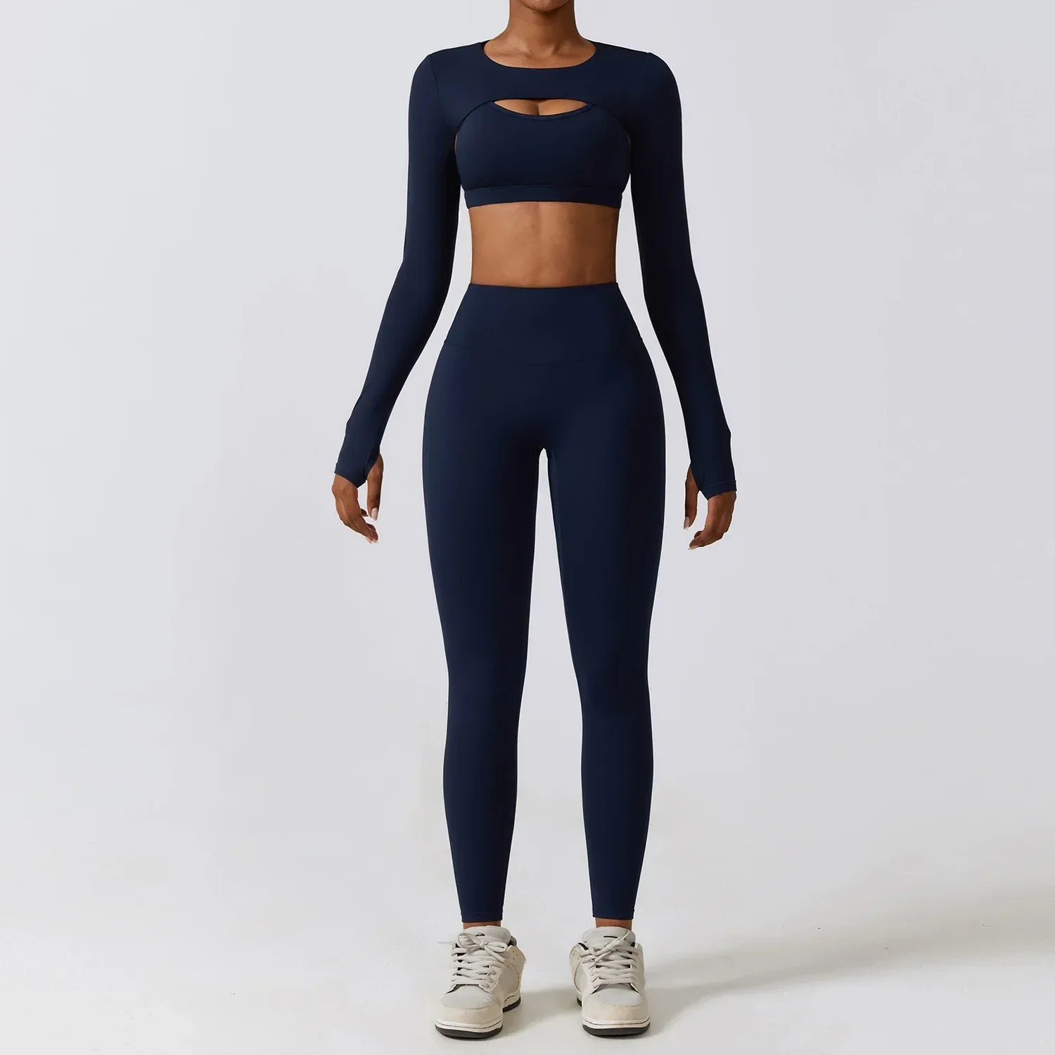 Kyveli - 3 Piece Long Sleeve Activewear Set