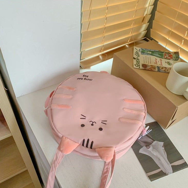 Kawaii Cat Circle Handbag