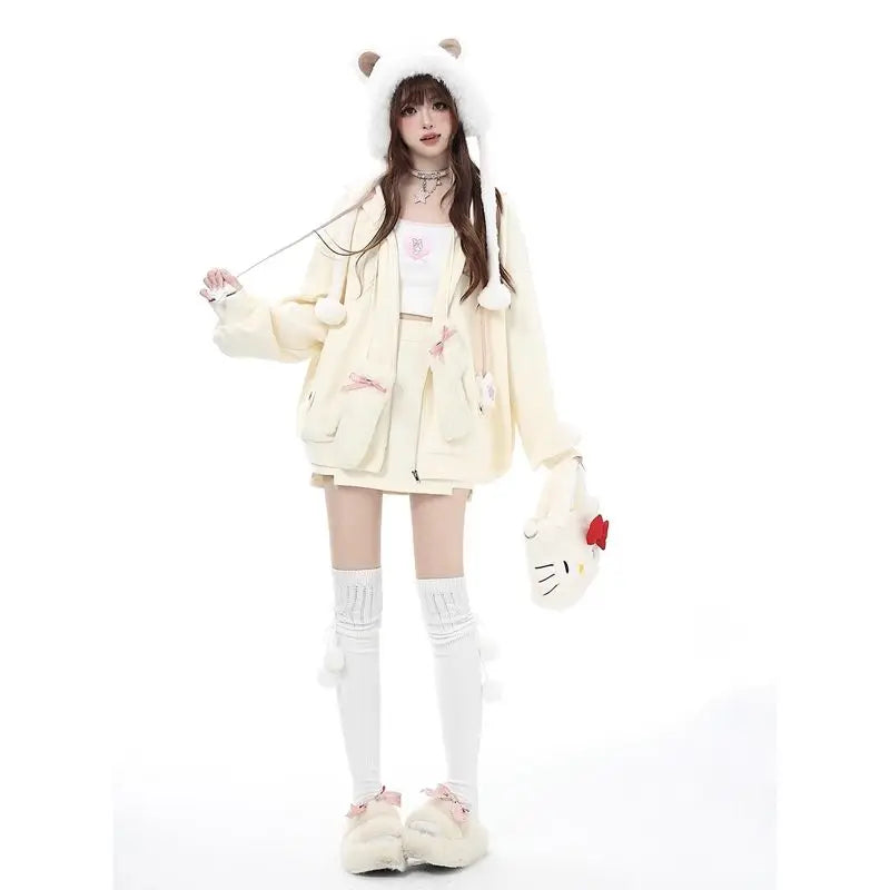 Kawaii Aesthetic Zipper Hoodie