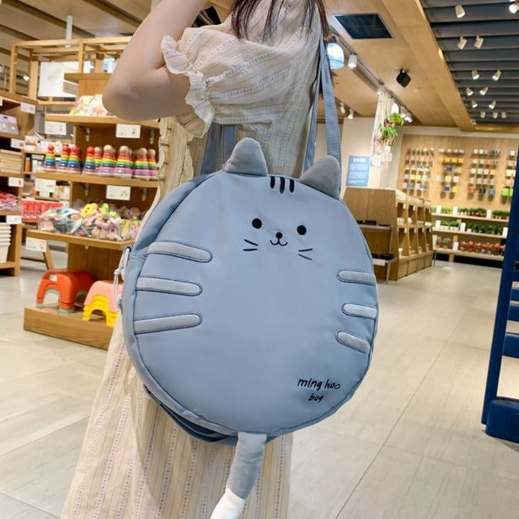 Kawaii Cat Circle Handbag