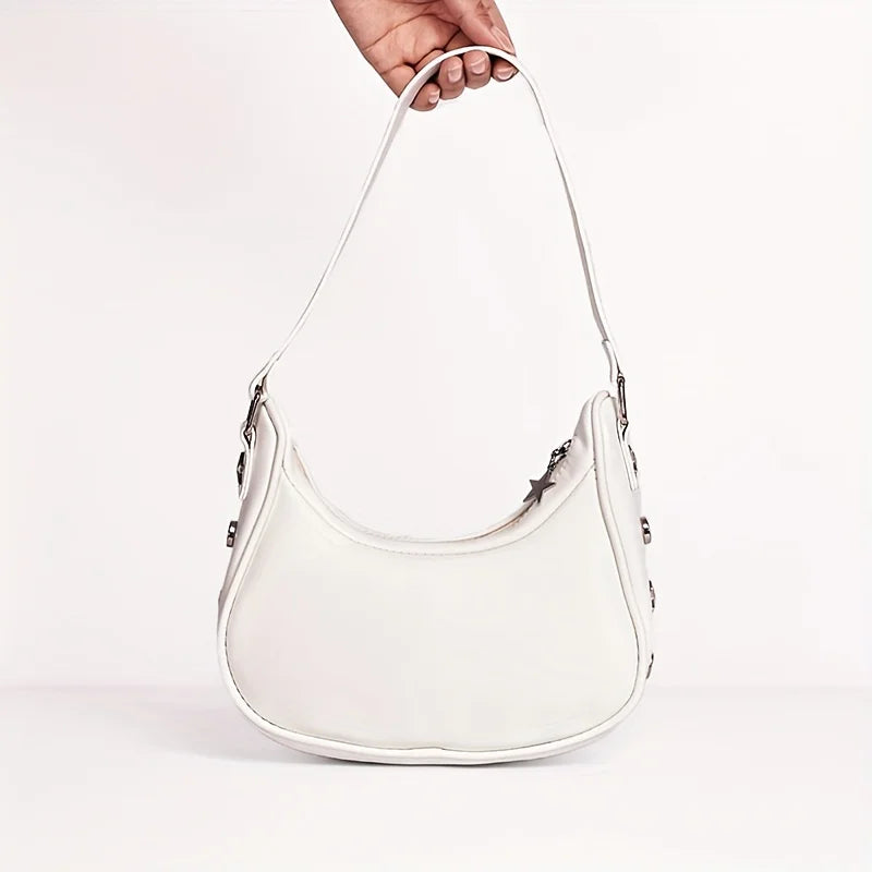 Leather Y2K Star Shoulder Bag