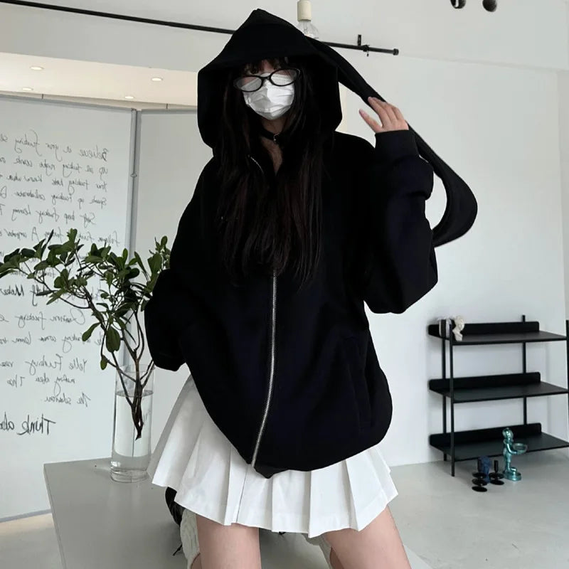 Kawaii Big Bunny Ears Oversized Hoodie