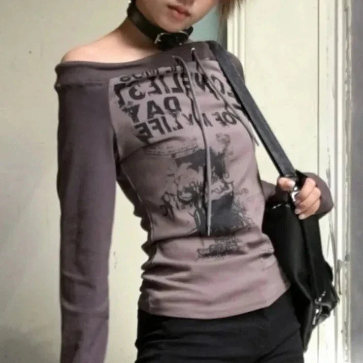 Y2K Vintage Longsleeve Top