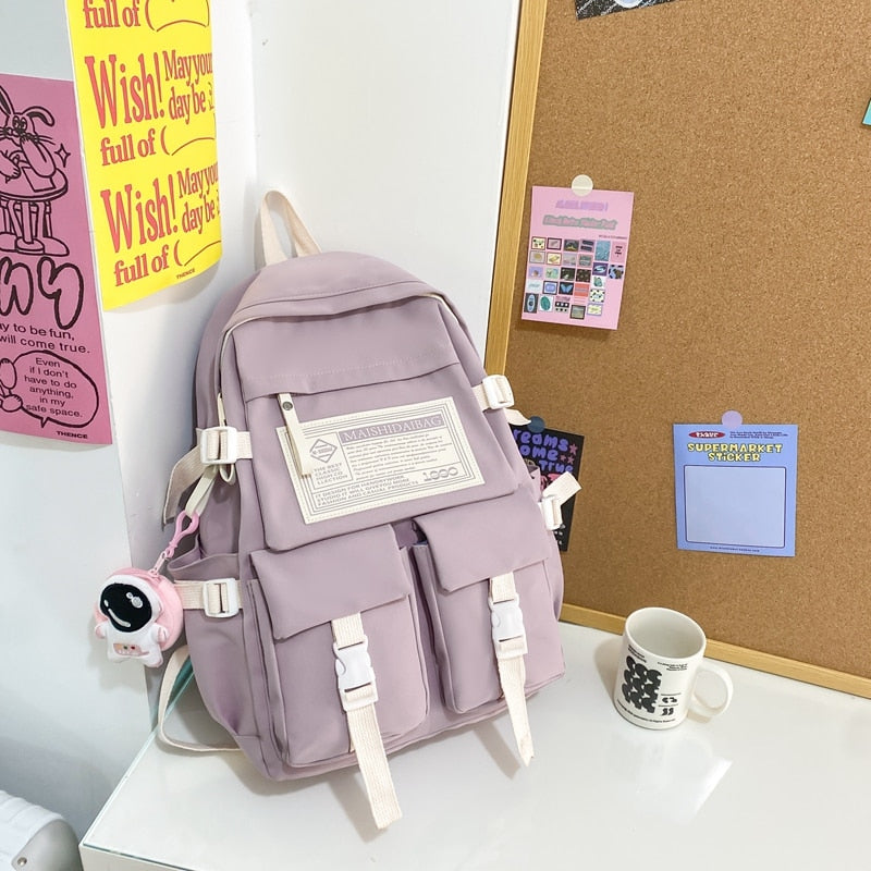 Multipocket Nylon Backpack