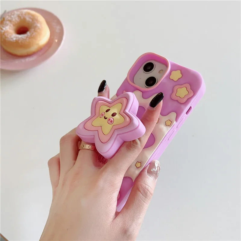 Kawaii 3D Star iPhone Case