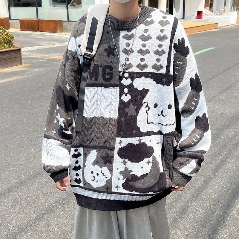 Cartoon Knit Kawaii Sweater