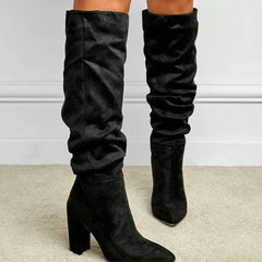 Nebula - Slouch Knee High Boots