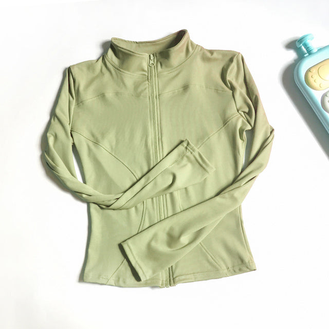 Yoga & Fitness Women's Long Sleeves Zipper Jacket