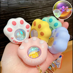 Cat Paw Flashlight Keychain