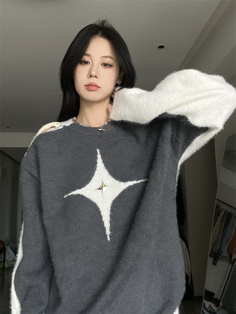 Retro Off Shoulder Sweater
