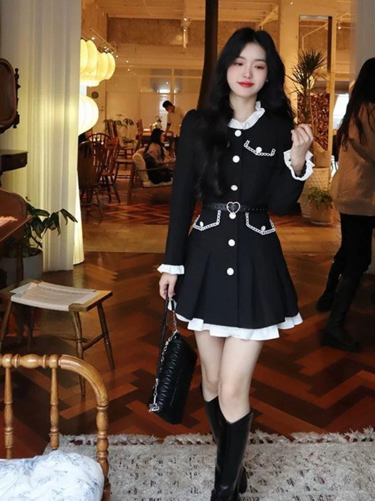 Kawaii Long Sleeve Party Dress