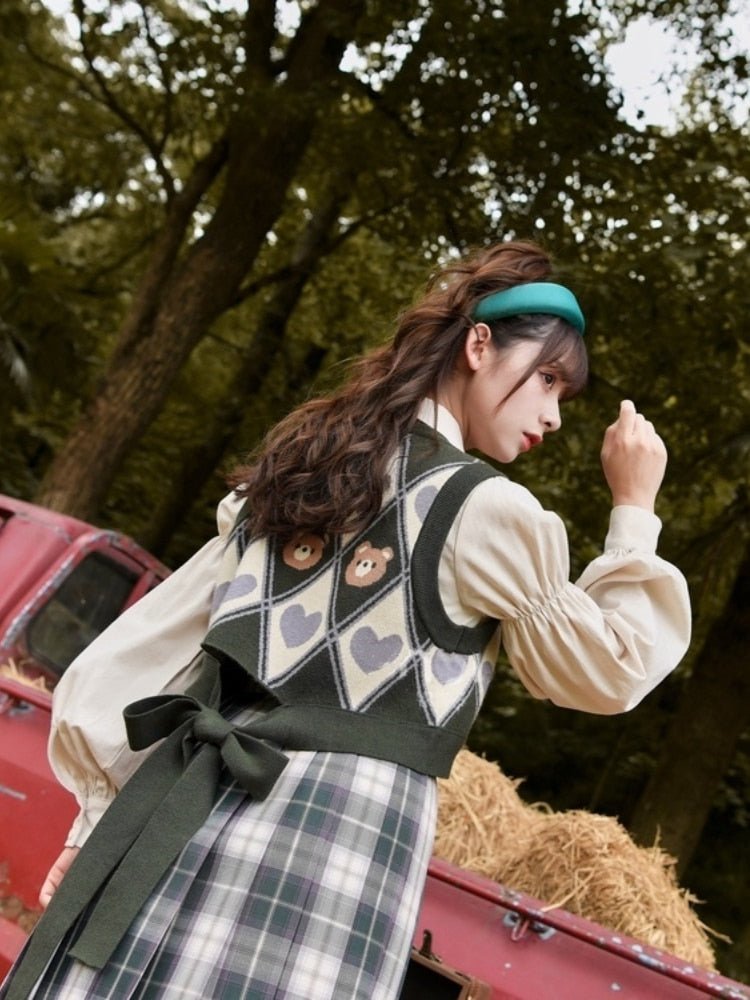 Kawaii Bear Sweater Vest