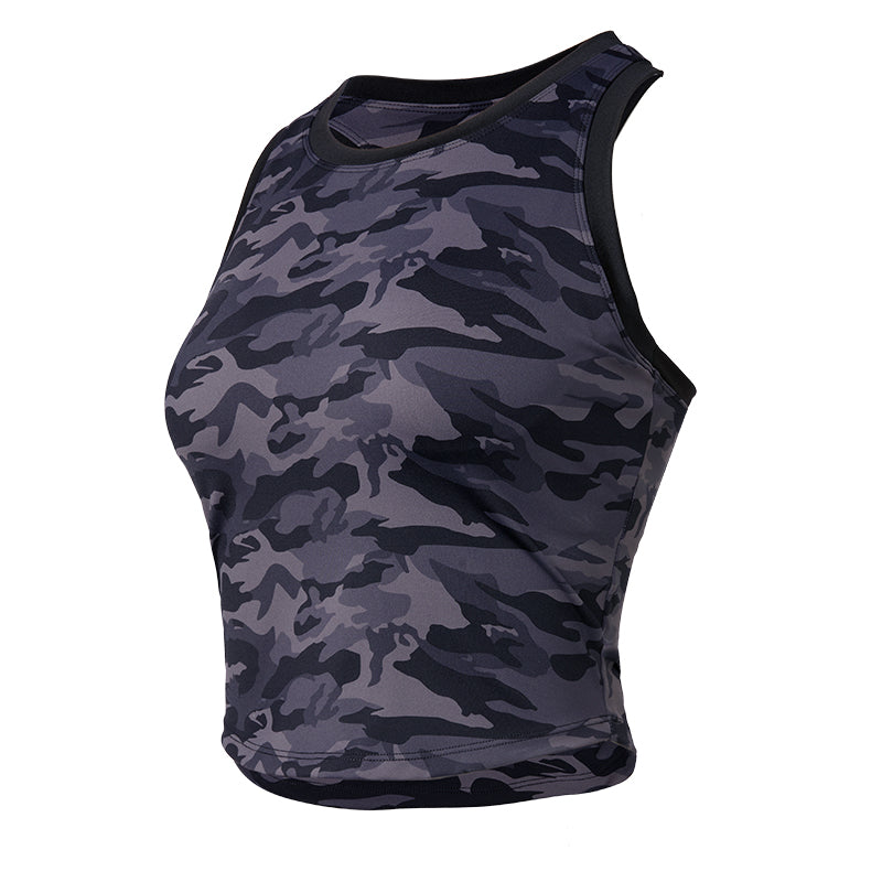 Camo Slim Fit Women's Sports & Fitness Top