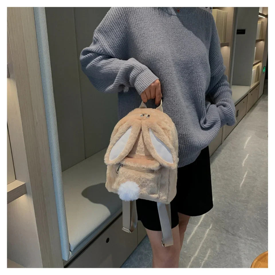 Cute Plush Bunny Backpack