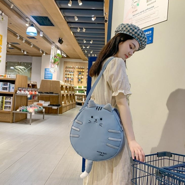 Kawaii Cat Circle Handbag