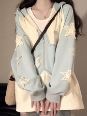 Harajuku Star Zip Up Hoodie