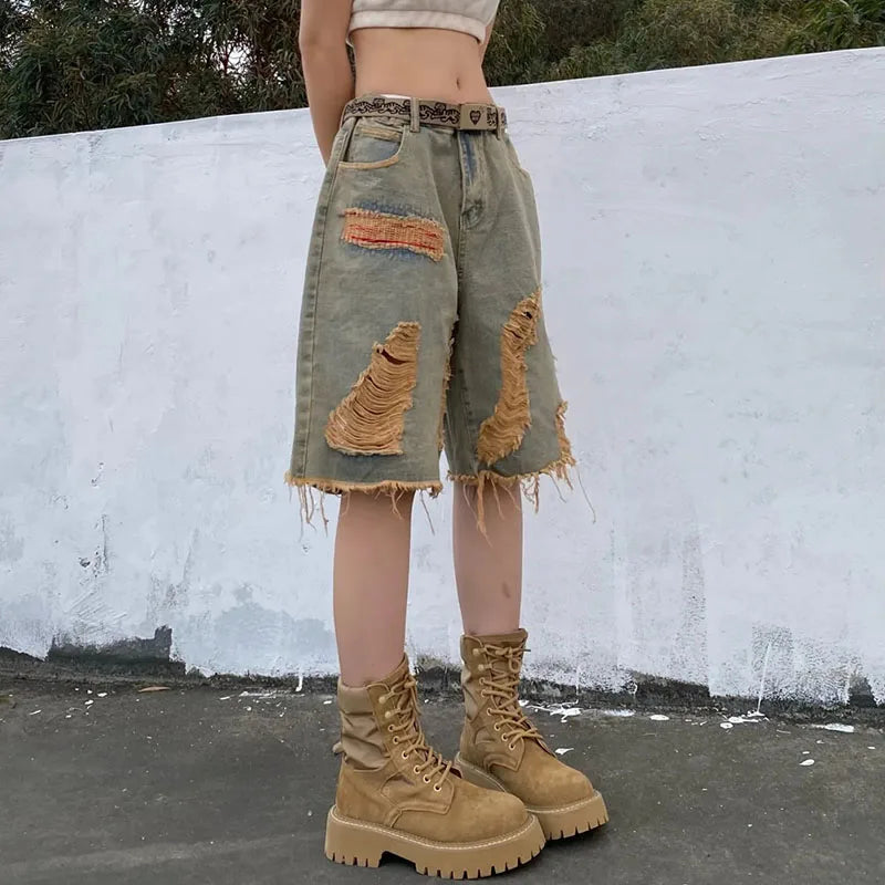 Vintage Denim Baggy Shorts