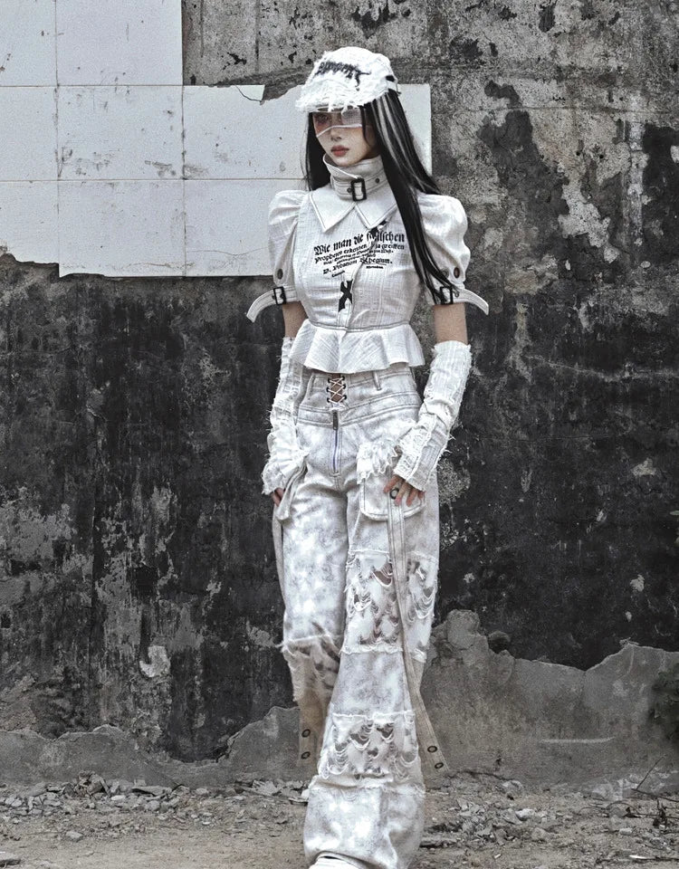 Ripped Two-Piece Cargo Pants
