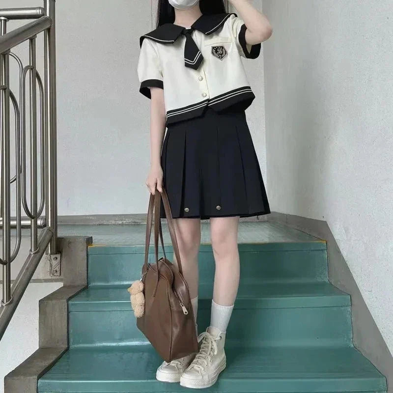 Japanese School Girl Uniform - Top & Skirt