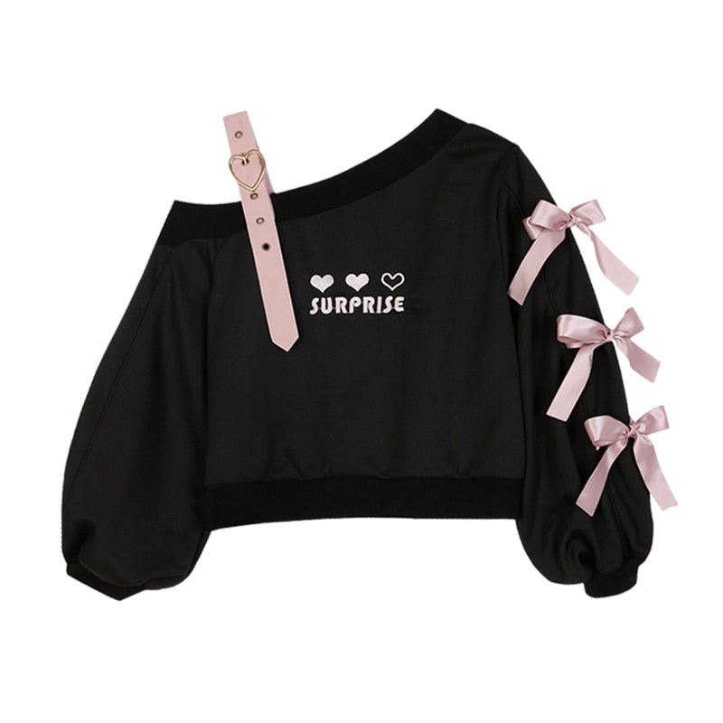 Pastel Goth Heart Sweater
