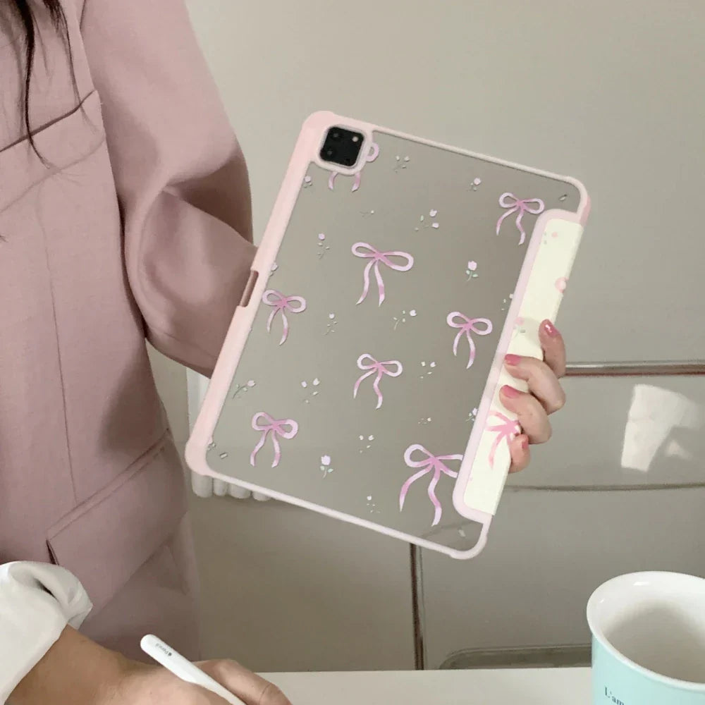 Kawaii Pink Bow iPad Case