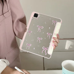 Kawaii Pink Bow iPad Case