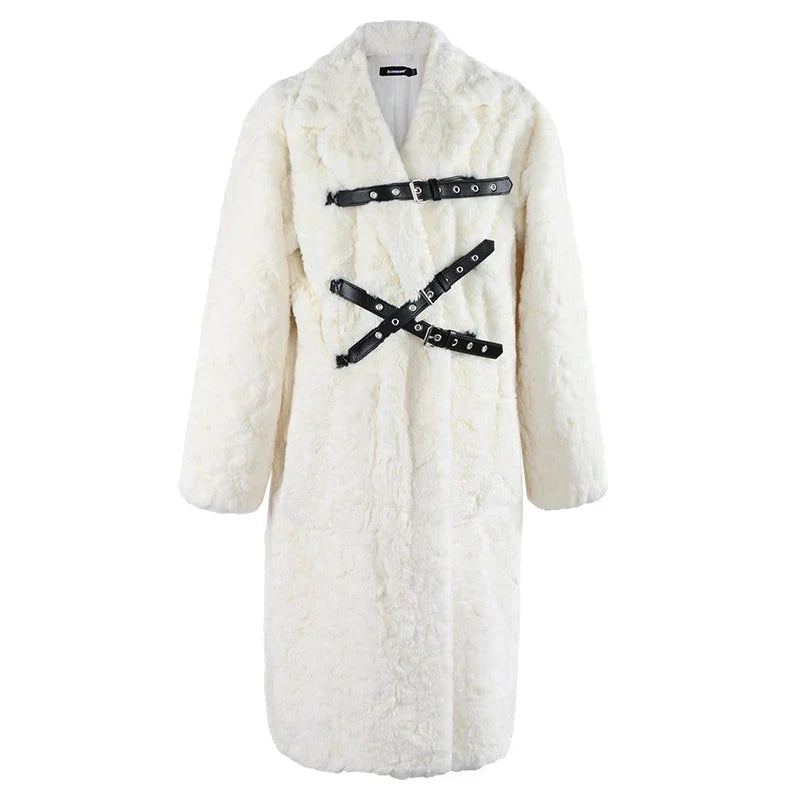 Punk Style Faux Fur Coat