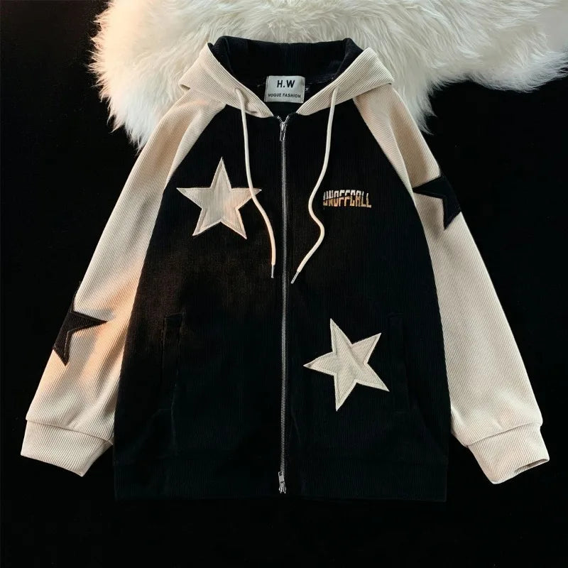 Y2K Casual Zip Hoodie