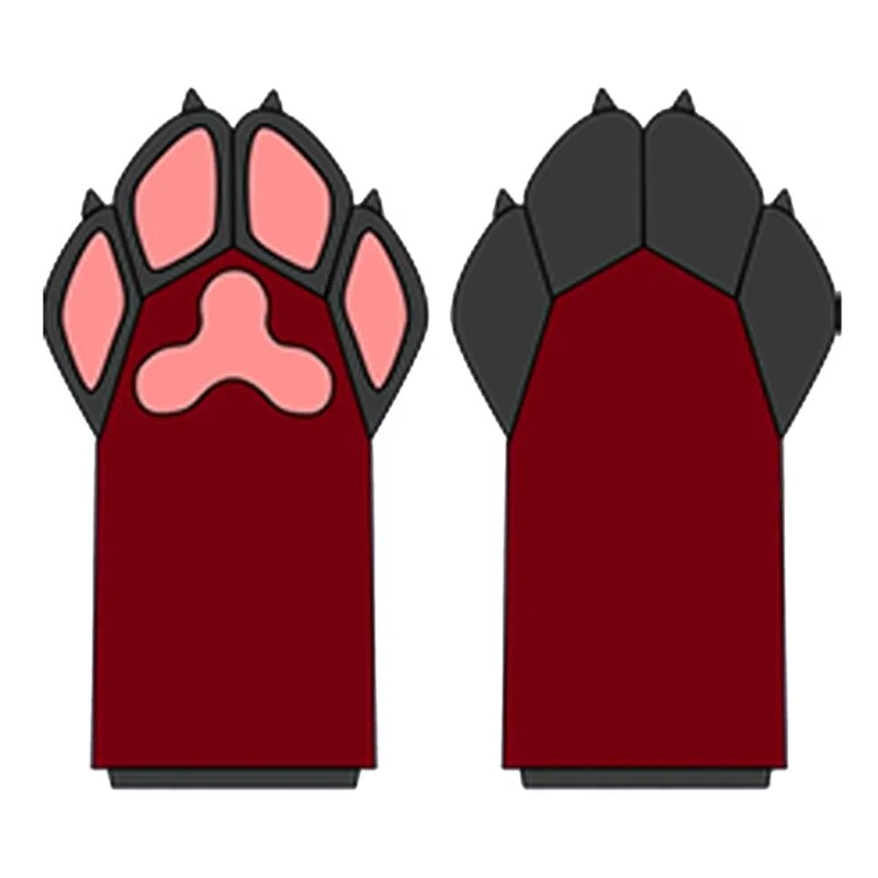 Furry Paw Cosplay Gloves
