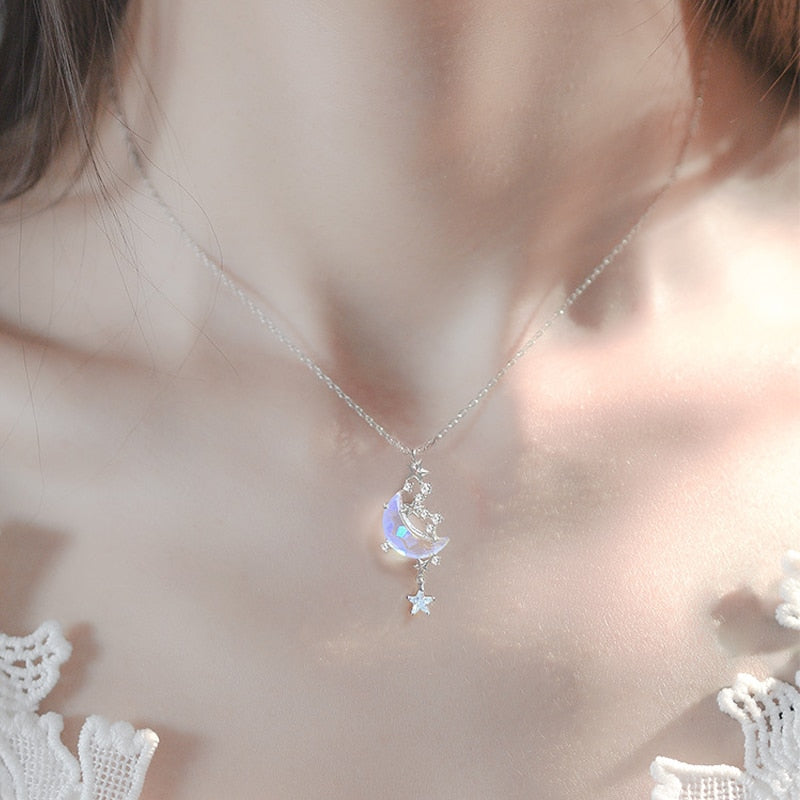 Mystic Moon Pendant Necklace