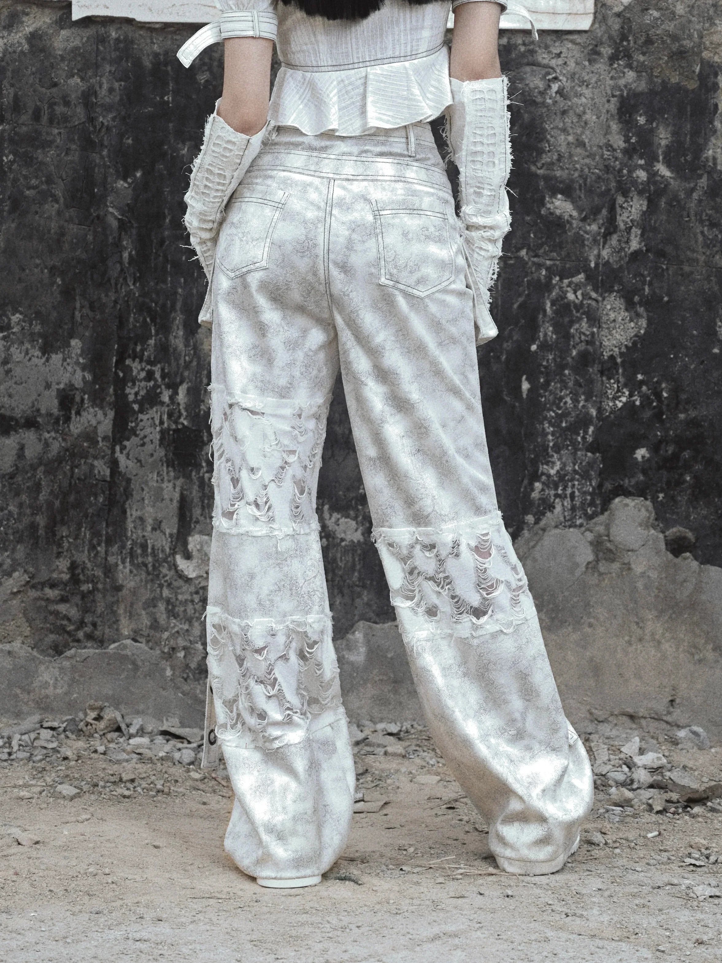 Ripped Two-Piece Cargo Pants