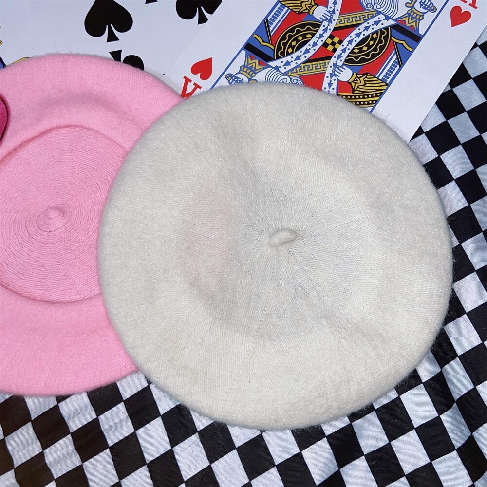 Harajuku Y2K Pink Heart Beret