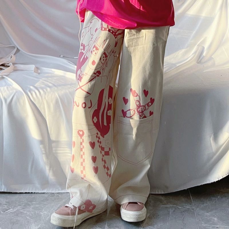 Anime E Girls High Waist Pants