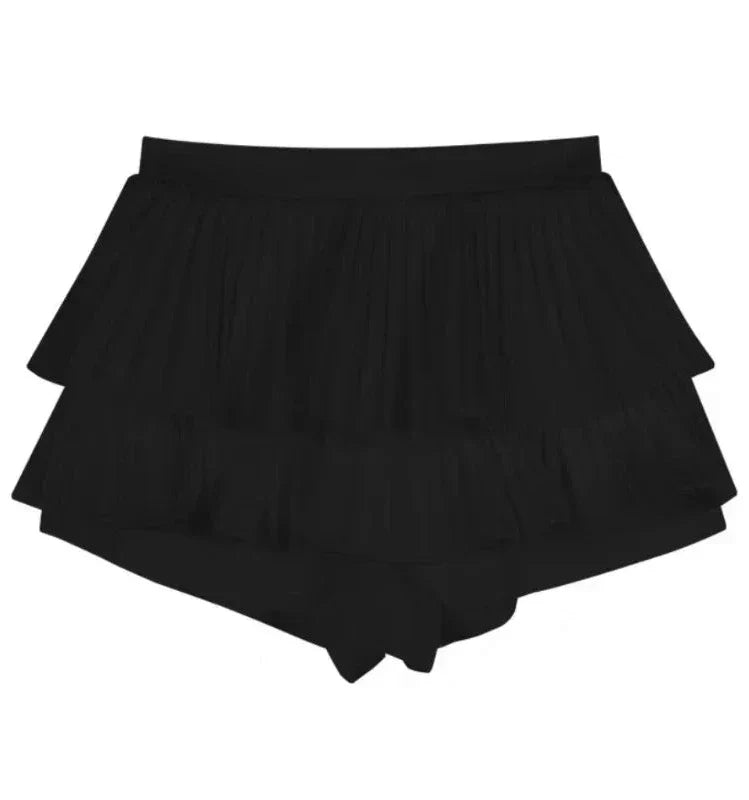 Korean Casual Slim Outfit Set - Cardigan & Mini Skirt