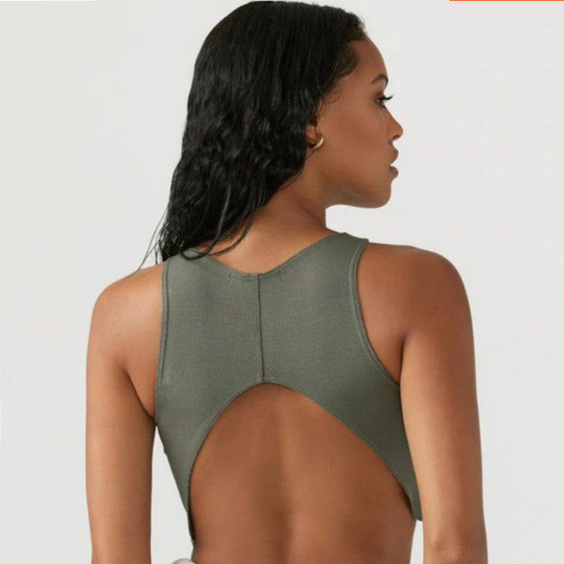 V Neck Padded Women's Yoga Top