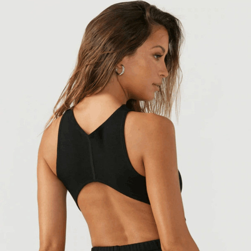 V Neck Padded Women's Yoga Top