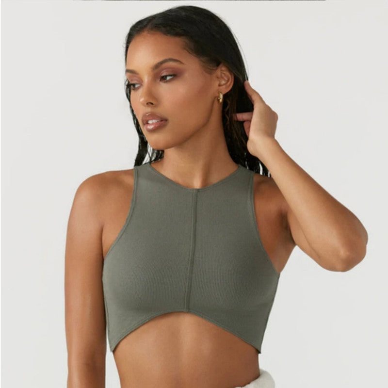 V Neck Padded Women's Yoga Top