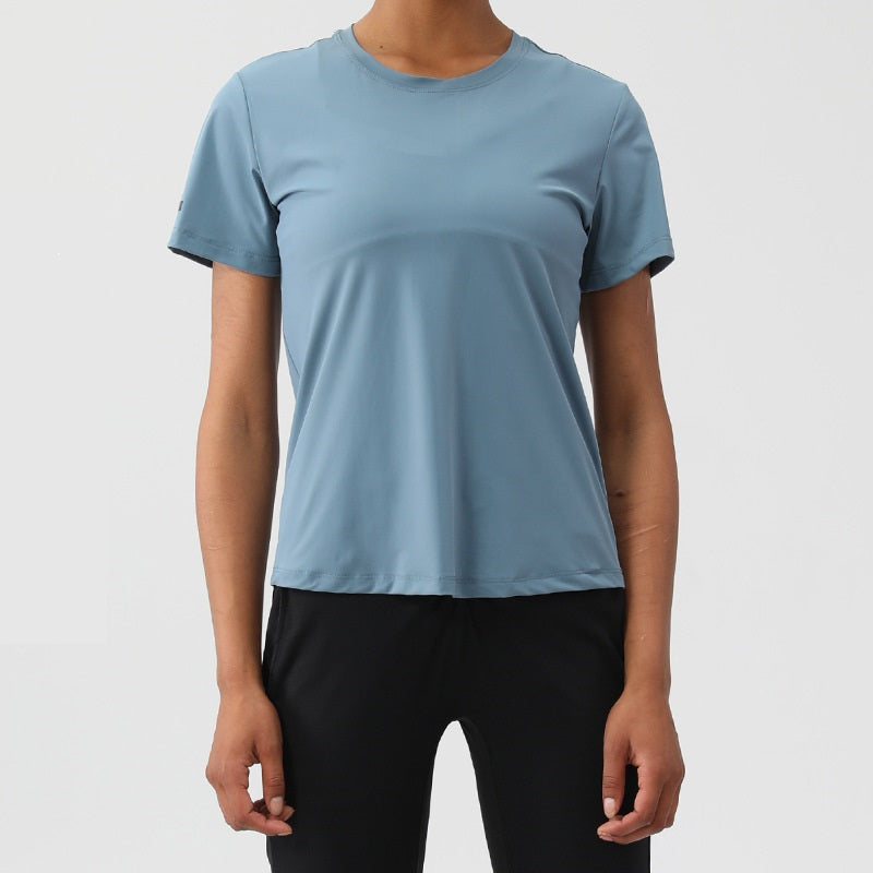 Loose Round Neck Women's Sports & Fitness Top