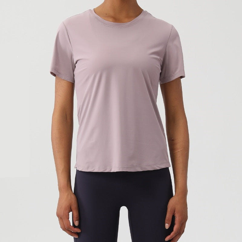 Loose Round Neck Women's Sports & Fitness Top