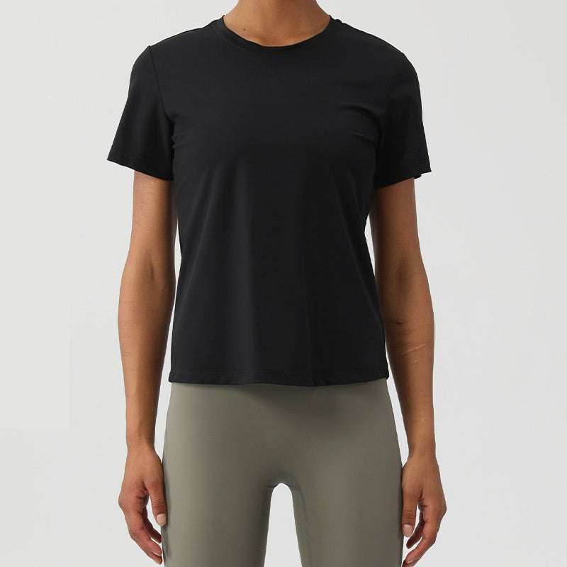 Loose Round Neck Women's Sports & Fitness Top