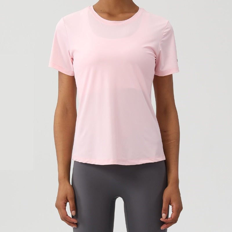 Loose Round Neck Women's Sports & Fitness Top