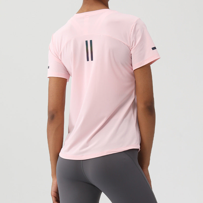 Loose Round Neck Women's Sports & Fitness Top