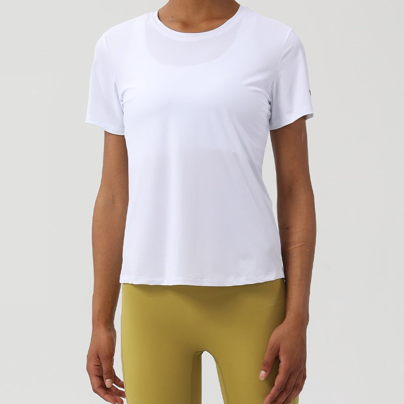 Loose Round Neck Women's Sports & Fitness Top