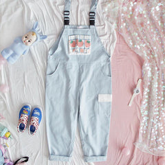 Cute Strawberry Overalls