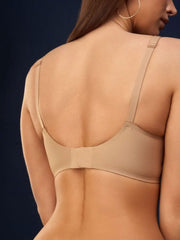 Basic French Push-up Wireless Bra Tan