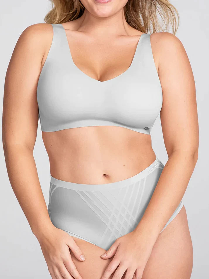 Airy Zero V-Neck Bra Moondust