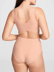 Airy Zero V-Neck Bra Rose+Tan